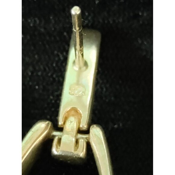 Vintage Silver and Baltic Amber Small Dangle Earrings - Picture 5 of 11